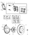 Dodge Durango Brake Caliper Diagram - 5143348AF