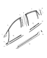 Chrysler Window Run Diagram - 68159992AD