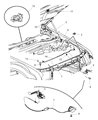 Dodge Hood Latch Diagram - 4816182AA