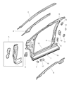 Dodge Caravan Door Seal Diagram - 4717207
