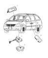 2004 Chrysler Town & Country Air Bag Diagram - WC721P7AC