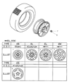 Chrysler Sebring Spare Wheel Diagram - MR761494