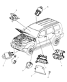 Jeep Compass Clock Spring Diagram - 5156106AA