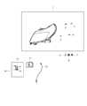 Ram ProMaster 3500 Headlight Diagram - 4725944AK