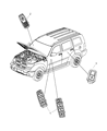 Jeep Power Window Switch Diagram - 4602540AC
