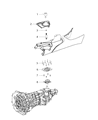Dodge Shift Knob Diagram - 5XF13YSAAB