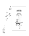 Jeep Wrangler Power Steering Reservoir Diagram - 68252490AC
