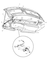 Dodge Ram Wagon Hood Latch Diagram - 55346931AD