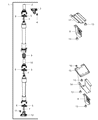 Ram Driveshaft Center Support Bearing Diagram - 5183094AC