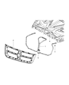 Ram Dakota Grille Diagram - 55112227AC