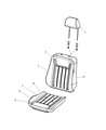 2010 Dodge Challenger Seat Cushion Diagram - 68044615AA