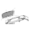 2007 Chrysler Aspen Grille Diagram - 55078016AE
