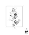 Ram Brake Master Cylinder Diagram - 68144665AB