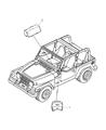 2008 Jeep Wrangler Air Bag Diagram - 5108734AA