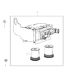 Chrysler Fuel Water Separator Filter Diagram - 68090648AA