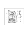 Ram Tail Light Diagram - 68361715AD