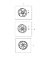 2017 Dodge Viper Wheel Cover Diagram - 1UP65AAAAA