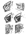 Dodge Charger Window Run Diagram - 68040041AG