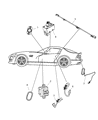 2009 Dodge Viper Mirror Switch Diagram - 4608505AF