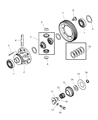 Chrysler Sebring Differential Bearing Diagram - MD747636