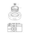 Chrysler Sebring Spare Wheel Diagram - MR589310