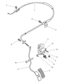 Chrysler Sebring Accelerator Cable Diagram - MR268257
