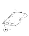 Dodge Nitro Sun Visor Diagram - 1CK21DW1AC