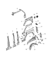 2018 Jeep Wrangler Wheelhouse Diagram - 68299172AB