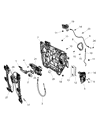 Dodge Journey Door Lock Actuator Diagram - 4589920AB