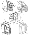 2008 Dodge Ram 2500 Door Seal Diagram - 55277027AB