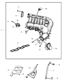 Dodge Magnum Intake Manifold Diagram - 4591863AL