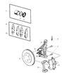 Chrysler Sebring Wheel Hub Diagram - 5105233AC