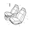 2004 Dodge Intrepid Seat Cushion Diagram - 5093621AA