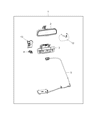 Ram 5500 Mirror Cover Diagram - 1ZA38DX9AA