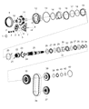 Ram Transfer Case Output Shaft Snap Ring Diagram - 68402175AA