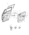 2007 Chrysler Pacifica Door Moldings Diagram - 4894350AC