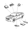 Dodge Air Bag Control Module Diagram - 56038943AE