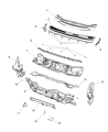 Jeep Cherokee Dash Panels Diagram - 68260041AB