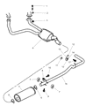 Dodge Ram Wagon Tail Pipe Diagram - E0055203