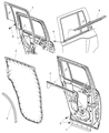 Dodge Caliber Door Seal Diagram - 5074167AE