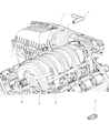 Dodge Magnum Air Intake Coupling Diagram - 5037554AB