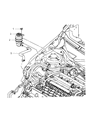 Jeep Compass Power Steering Reservoir Diagram - 5105338AA