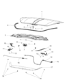 Dodge Dart Hood Diagram - 68081822AA