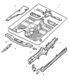2003 Jeep Grand Cherokee Floor Pan Diagram - 55137188AB