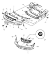 1998 Dodge Caravan Bumper Diagram - 4883844AA
