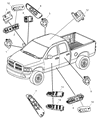 Dodge Intrepid Power Window Switch Diagram - 56007695AC
