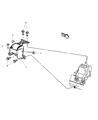 Dodge Caliber Engine Mount Diagram - 5105671AD