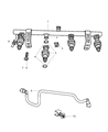 Chrysler Sebring Fuel Injector Diagram - 4891574AB