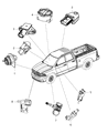 Jeep Cherokee TPMS Sensor Diagram - 68157568AA