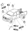 Dodge Dakota Door Lock Switch Diagram - 56045538AB